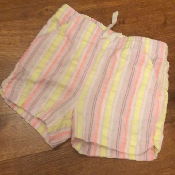 Cat & Jack Neon striped stretch waist shorts in size 2T - Picture 1 of 1
